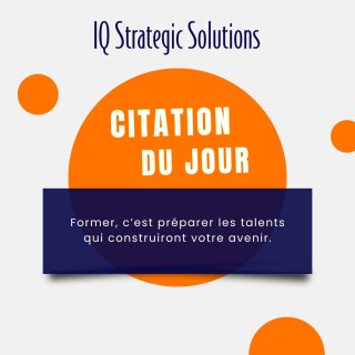 Former un employé aujourd’hui, c’est renforcer votre organisation pour demain. 🌱

La formation ne se limite pas à transmettre des compétences :
✅ Elle stimule l’engagement
✅ Elle réduit le taux de rotation
✅ Elle révèle le potentiel des talents
✅ Elle renforce la culture d’entreprise

Les entreprises qui gagnent en 2025 sont celles qui font de l’apprentissage continu une priorité stratégique.

👉 Quelle compétence souhaitez-vous renforcer dans votre équipe ce mois-ci?

#IQStrategicSolutions
#RessourcesHumaines #FormationProfessionnelle #DéveloppementDesCompétences #Leadership #Engagement #GestionRH #CultureDentreprise #ApprentissageContinu #EmployésMotivés