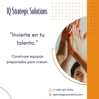 El desarrollo de tu equipo no es un gasto: es una inversión estratégica que impulsa el rendimiento, fortalece la motivación y crea líderes capaces de guiar a tu organización hacia el futuro.

Con nuestros programas personalizados:
✅ Desarrollas competencias clave según tus necesidades
✅ Aumentas la productividad y la autonomía del equipo
✅ Mejoras la fidelización y reduces la rotación
✅ Preparas líderes capaces de gestionar equipos multiculturales

Tu talento ya tiene potencial.
Nuestra formación lo convierte en liderazgo.

📞 Contáctanos hoy y construyamos juntos la próxima generación de líderes en tu empresa.

#IQStrategicSolutions #Formación #Liderazgo #RecursosHumanos #DesarrolloProfesional #EquiposMulticulturales #ConsultoríaRH #DesarrolloDeTalento #CrecimientoProfesional #LiderazgoEfectivo
