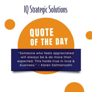 ✏️Recognition isn't a perk—it's a powerful strategy. 👏

Employees who feel valued are 63% more likely to stay in their jobs (source: Gallup).
Small, consistent gestures of appreciation can deliver big results.

💬 Want to boost retention through a culture of gratitude? Let’s build it together.

#EmployeeRecognition #AppreciationAtWork #RetentionStrategy #PeopleFirst #IQStrategicSolutions